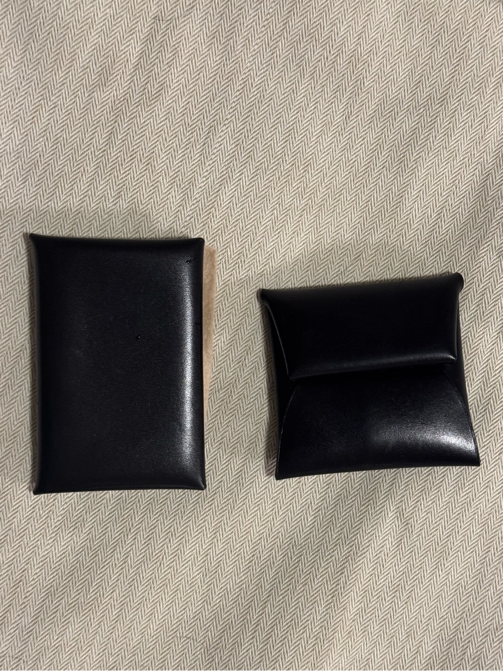 Hermes Calvi and Bastia Set- Black Box Leather